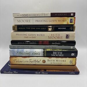 Christian Inspiration Book Lot Beth Moore, Jim Sykes, Priscilla Shirer More